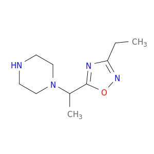 1-[1-(3-ethyl-1,2,4-oxadiazol-5-yl)ethyl]piperazine