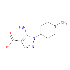 1H-Pyrazole-4-carboxylicacid, 5-amino-1-(1-methyl-4-piperidinyl)-