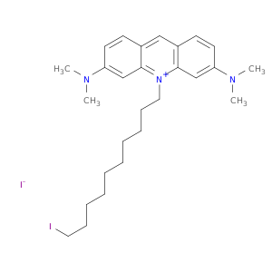 Acridinium, 3,6-bis(dimethylamino)-10-(10-iododecyl)-, iodide
