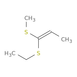 1-Propene, 1-(ethylthio)-1-(methylthio)-, (Z)-