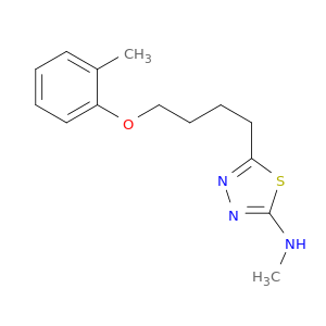 1,3,4-Thiadiazol-2-amine, N-methyl-5-[4-(2-methylphenoxy)butyl]-