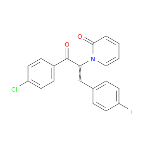 2(1H)-Pyridinone,1-[1-(4-chlorobenzoyl)-2-(4-fluorophenyl)ethenyl]-