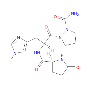 1-Pyrazolidinecarboxamide, 2-(5-oxo-L-prolyl-L-histidyl)-