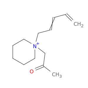 Piperidinium, 1-(2-oxopropyl)-1-(2,4-pentadienyl)-