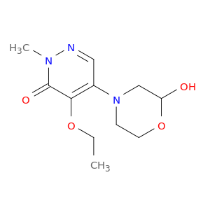 3(2H)-Pyridazinone, 4-ethoxy-5-(2-hydroxy-4-morpholinyl)-2-methyl-