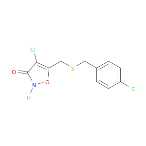 3(2H)-Isoxazolone, 4-chloro-5-[[[(4-chlorophenyl)methyl]thio]methyl]-