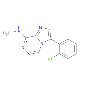 Imidazo[1,2-a]pyrazin-8-amine, 3-(2-chlorophenyl)-N-methyl-