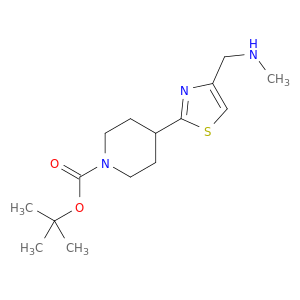 1-Piperidinecarboxylicacid, 4-[4-[(methylamino)methyl]-2-thiazolyl]-, 1,1-dimethylethyl ester