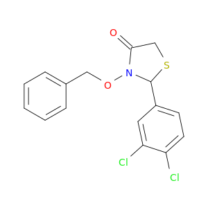 4-Thiazolidinone, 2-(3,4-dichlorophenyl)-3-(phenylmethoxy)-