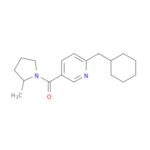 Pyrrolidine, 1-[[6-(cyclohexylmethyl)-3-pyridinyl]carbonyl]-2-methyl-
