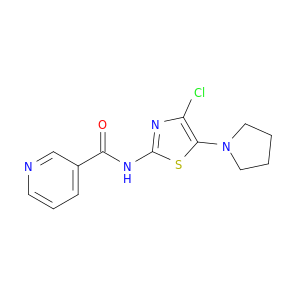 3-Pyridinecarboxamide, N-[4-chloro-5-(1-pyrrolidinyl)-2-thiazolyl]-
