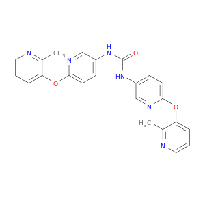 Urea, N,N'-bis[6-[(2-methyl-3-pyridinyl)oxy]-3-pyridinyl]-