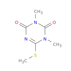 1,3,5-Triazine-2,4(1H,3H)-dione, 1,3-dimethyl-6-(methylthio)-