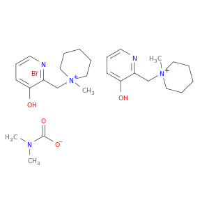 N-((3-HYDROXY-PYRIDIN-2-YL)METHYL)-N-METHYLPIPERIDINIUM BROMIDE DIMETHYLCARBAMATE