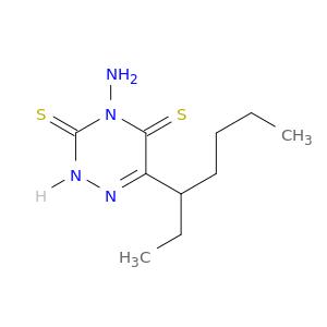 1,2,4-Triazine-3,5(2H,4H)-dithione, 4-amino-6-(1-ethylpentyl)-