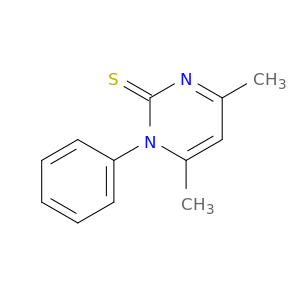 2(1H)-Pyrimidinethione, 4,6-dimethyl-1-phenyl-