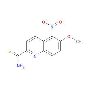 2-Quinolinecarbothioamide, 6-methoxy-5-nitro-