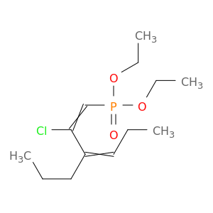 Phosphonic acid, (2-chloro-3-propyl-1,3-hexadienyl)-, diethyl ester