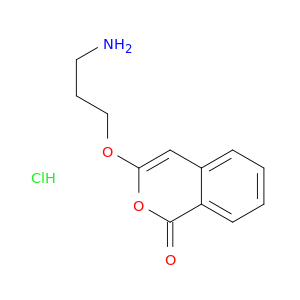 1H-2-Benzopyran-1-one, 3-(3-aminopropoxy)-, hydrochloride