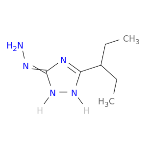 3H-1,2,4-Triazol-3-one, 5-(1-ethylpropyl)-1,2-dihydro-, hydrazone