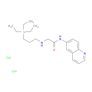 N-quinolin-6-yl-2-(3-triethylsilylpropylamino)acetamide dihydrochloride