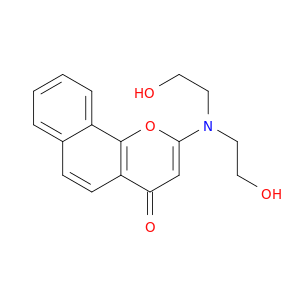 4H-Naphtho[1,2-b]pyran-4-one, 2-[bis(2-hydroxyethyl)amino]-