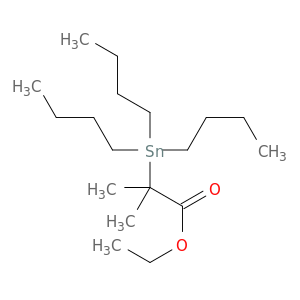 Propanoic acid, 2-methyl-2-(tributylstannyl)-, ethyl ester