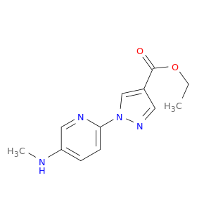 Ethyl 1-(5-(methylamino)pyridin-2-yl)-1H-pyrazole-4-carboxylate
