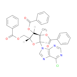 6-氯-9-(2,3,5-三苯甲酰氧基-2-C-甲基-beta-D-呋喃核糖基)-9H-嘌呤