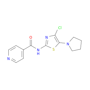 4-Pyridinecarboxamide, N-[4-chloro-5-(1-pyrrolidinyl)-2-thiazolyl]-
