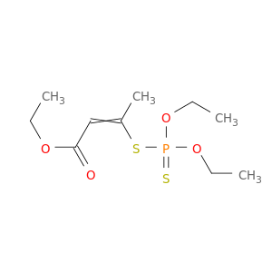 2-Butenoic acid, 3-[(diethoxyphosphinothioyl)thio]-, ethyl ester