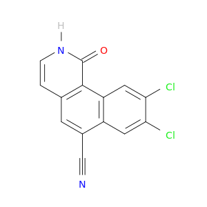 Benz[h]isoquinoline-6-carbonitrile, 8,9-dichloro-1,2-dihydro-1-oxo-
