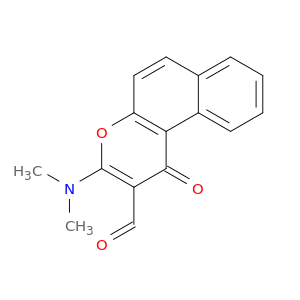 1H-Naphtho[2,1-b]pyran-2-carboxaldehyde, 3-(dimethylamino)-1-oxo-