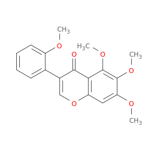 4H-1-Benzopyran-4-one, 5,6,7-trimethoxy-3-(2-methoxyphenyl)-