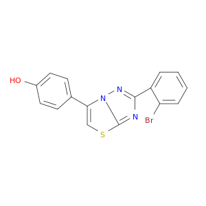 Phenol, 4-[2-(2-bromophenyl)thiazolo[3,2-b][1,2,4]triazol-6-yl]-