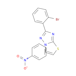 Thiazolo[3,2-b][1,2,4]triazole, 2-(2-bromophenyl)-6-(4-nitrophenyl)-
