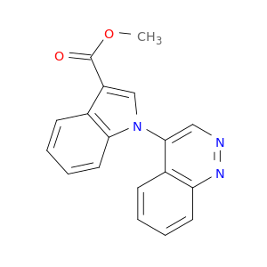 1H-Indole-3-carboxylic acid, 1-(4-cinnolinyl)-, methyl ester