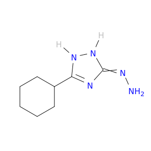 3H-1,2,4-Triazol-3-one, 5-cyclohexyl-1,2-dihydro-, hydrazone