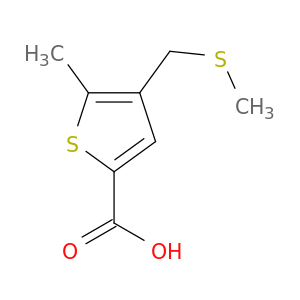 5-甲基-4-[(甲硫基)甲基]-2-噻吩羧酸