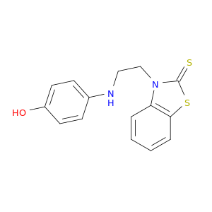 2(3H)-Benzothiazolethione, 3-[2-[(4-hydroxyphenyl)amino]ethyl]-