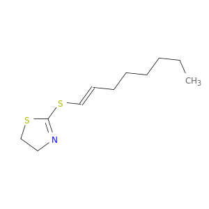 Thiazole, 4,5-dihydro-2-[(1E)-1-octenylthio]-