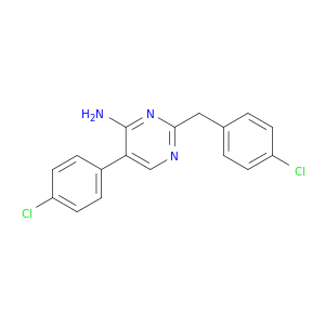 4-Pyrimidinamine, 5-(4-chlorophenyl)-2-[(4-chlorophenyl)methyl]-