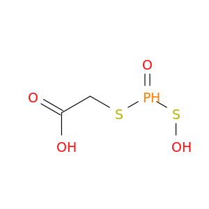 Acetic acid, [(hydroxymercaptophosphinyl)thio]-