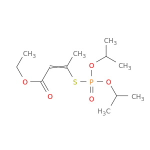 2-Butenoic acid, 3-[[bis(1-methylethoxy)phosphinyl]thio]-, ethyl ester