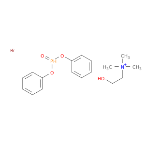 Ethanaminium,2-[(diphenoxyphosphinyl)oxy]-N,N,N-trimethyl-, bromide (1:1)