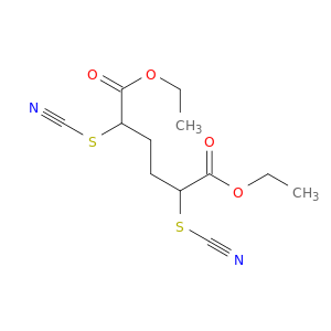 Hexanedioic acid, 2,5-dithiocyanato-, diethyl ester