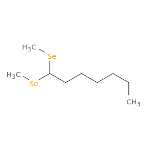 Heptane, 1,1-bis(methylseleno)-