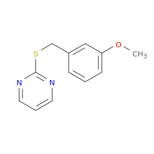 Pyrimidine, 2-[[(3-methoxyphenyl)methyl]thio]-