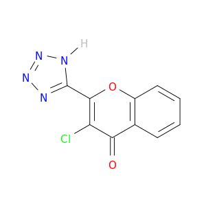 4H-1-Benzopyran-4-one, 3-chloro-2-(1H-tetrazol-5-yl)-