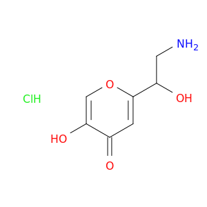 4H-Pyran-4-one, 2-(2-amino-1-hydroxyethyl)-5-hydroxy-, hydrochloride